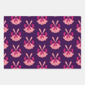 Pink and Purple Festive Holiday Cheer  Inpakpapier Vel (Voorkant 3)