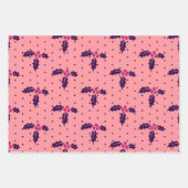 Pink and Purple Festive Holiday Cheer  Inpakpapier Vel (Voorkant 2)