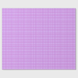 Pink and purple flower checkered pattern cadeaupapier