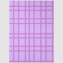 Pink and purple flower checkered pattern tissuepapier