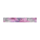 Pink and Purple Flowers Wraparound Jar Label Adreslabel Wikkel (Individueel)