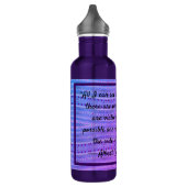 Pink and Purple Hearts & a Quote Waterfles (Links)