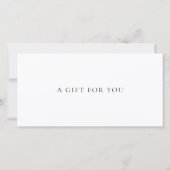 Pink and Purple Monogram Business Gift Certificate (Achterkant)