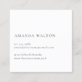 Pink and Purple Monogram Modern Afsprakenkaartje (Achterkant)