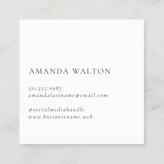 Pink and Purple Monogram Modern Afsprakenkaartje (Achterkant)