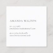 Pink and Purple Monogram Modern Kortingskaartje (Achterkant)