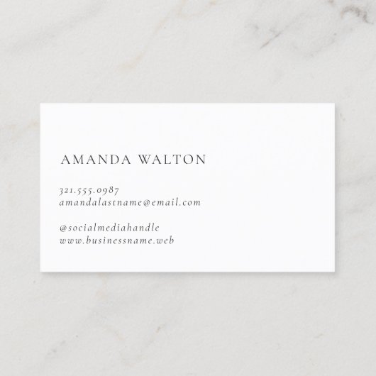 Pink and Purple Monogram Modern Visitekaartje (Achterkant)