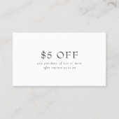 Pink and Purple Monogram QR Code Modern Kortingskaartje (Voorkant)