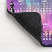 Pink and Purple Northern Lights 2026 Calendar Muismat (Hoek)