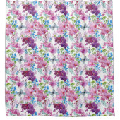 Pink And Purple Orchids  Douchegordijn (Voorkant)