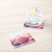 Pink And Purple Seashells  Kartonnen Onderzetters (Insitu)