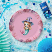 Pink And Purple Seashells  Papieren Bordje (Feest)