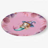 Pink And Purple Seashells  Papieren Bordje (Gekanteld)