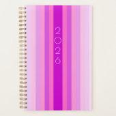 Pink and Purple Stripe 2026 Planner (Voorkant)