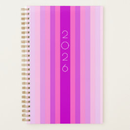 Pink and Purple Stripe 2026 Planner