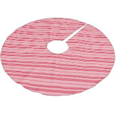Pink and Red Christmas Candy Cane Stripes  Kerstboom Rok (Gekanteld)
