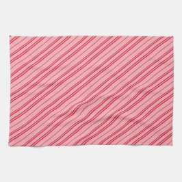 Pink and Red Christmas Candy Cane Stripes  Theedoek