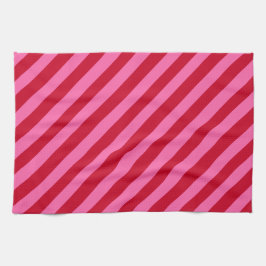 Pink and Red Christmas Peppermint Stripes  Theedoek
