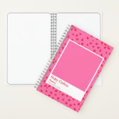 Pink and Red Floral Aesthetic Notebook Notitieboek (Binnen)