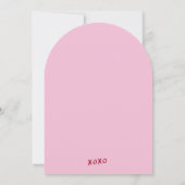Pink and Red Galentine's Girls Night Party Modern  Kaart (Achterkant)
