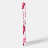Pink and Red Layered Heart Pattern Case-Mate iPhone Case (Achterkant / Links)