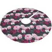 Pink and Red Painted Roses Kerstboom Rok (Gekanteld)