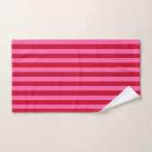 Pink and Red Peppermint Stripes Bad Handdoek (Handdoek)