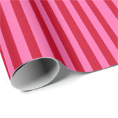 Pink and Red Peppermint Stripes Cadeaupapier (Rol Hoek)