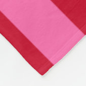 Pink and Red Peppermint Stripes Fleece Deken (Hoek)