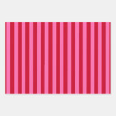 Pink and Red Peppermint Stripes Inpakpapier Vel (Voorkant 3)
