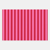 Pink and Red Peppermint Stripes Inpakpapier Vel (Voorkant 2)
