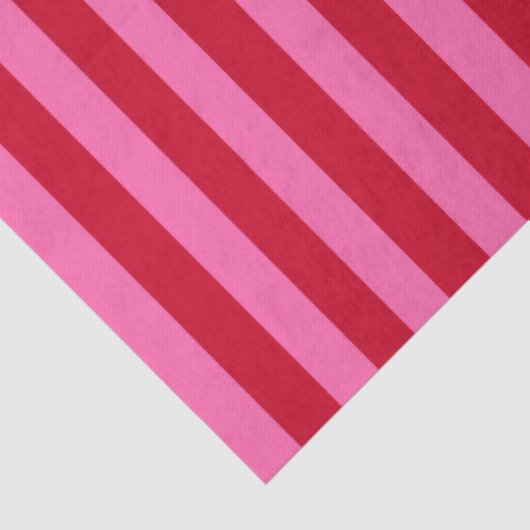 Pink and Red Peppermint Stripes Tissuepapier (Detail)
