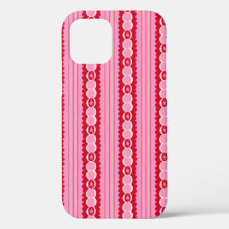Pink and Red Starburst Wavy Stripe Case-Mate iPhone Case