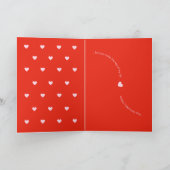 Pink And Red Valentine's Day Love & Gratitude  Kaart (Binnen)