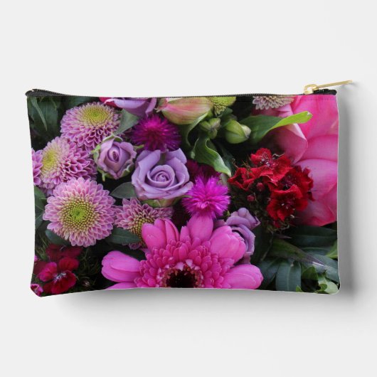Pink and Violet Flowers Personalised Etui (Achterkant)