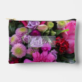 Pink and Violet Flowers Personalised Etui (Voorkant)