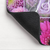 Pink and Violet Flowers Personalised Muismat (Hoek)