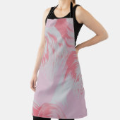 Pink and white abstract painting schort (Insitu)