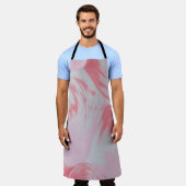 Pink and white abstract painting schort (Gedragen)
