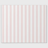 Pink and White Cabana Stripes Palm Beach Cadeaupapier (Vlak)