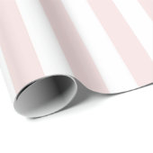 Pink and White Cabana Stripes Palm Beach Cadeaupapier (Rol Hoek)