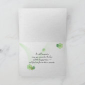 Pink and White Cosmos Flowers Sympathie Kaart (Binnen)