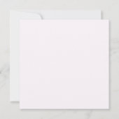 Pink and white flowers Budget Wedding Invitation Kaart (Achterkant)