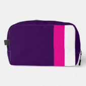 Pink and White on Navy Toilettasje (Voorkant)