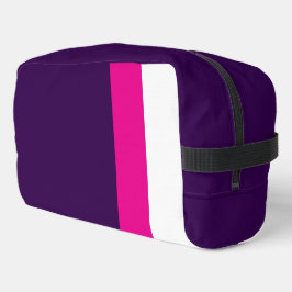 Pink and White on Navy Toilettasje