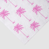 Pink and White Palm Palmetto Tree Tissuepapier (Detail)