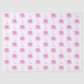 Pink and White Palm Palmetto Tree Tissuepapier (Voorkant)