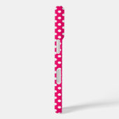 Pink and White Polka dots Case-Mate iPhone Case (Achterkant / Rechts)