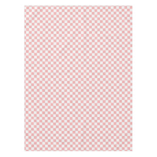 Pink and White  Retro Checkers 50s Party Tafelkleed