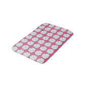 Pink and White Volleyball Bath Mat (Gekanteld)